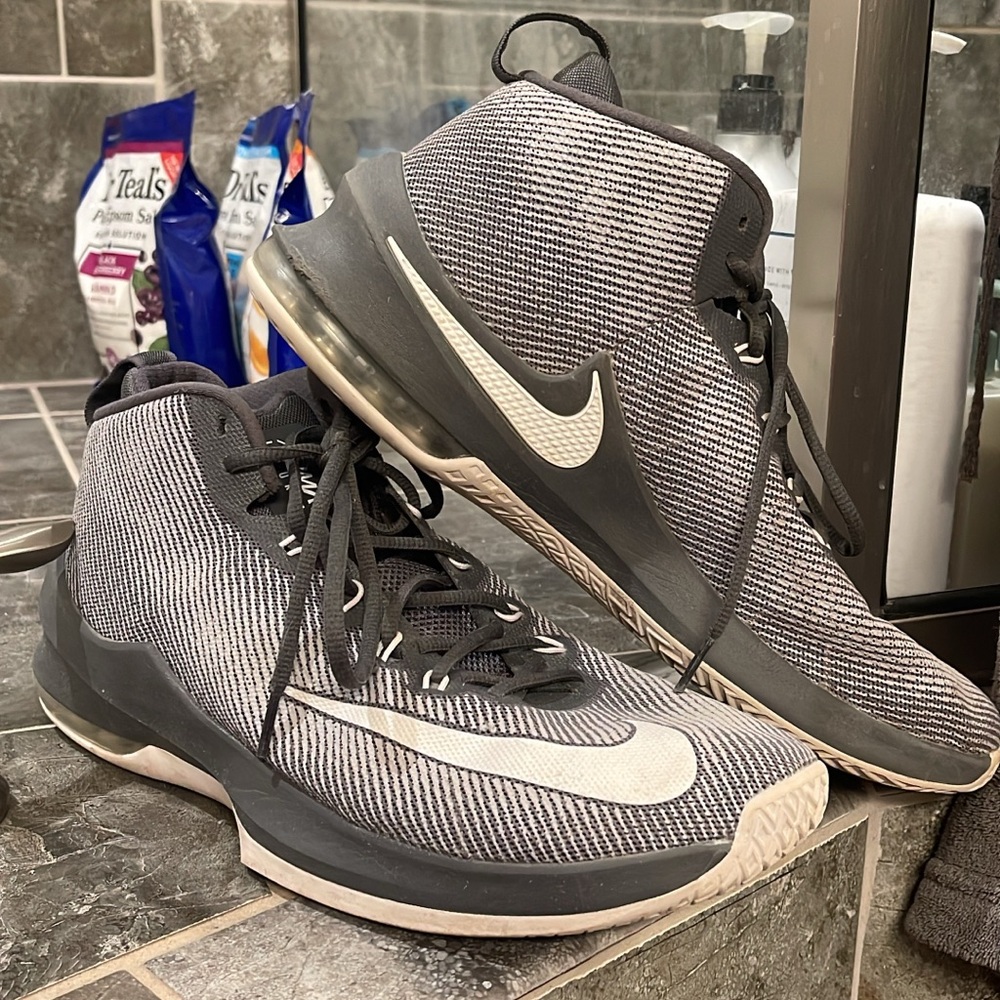 Nike Black and White High-Top Sneakers